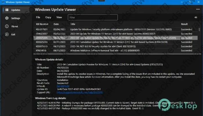 Windows Update Viewer Keygen 0.5.26 Full Free